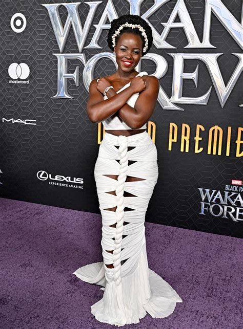 Lupita Nyong O In Balmain At The Black Panther Wakanda Forever World