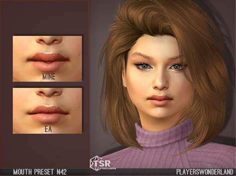 The Sims Resource Mouth Preset N42