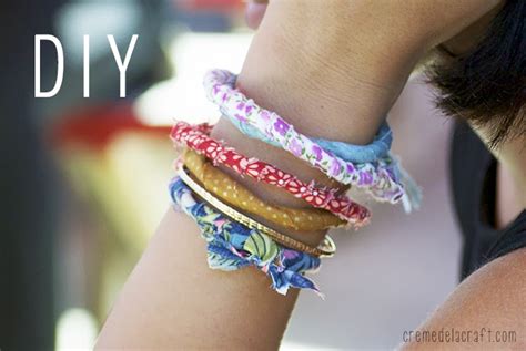 Minute Diy Fabric Wrapped Bracelets