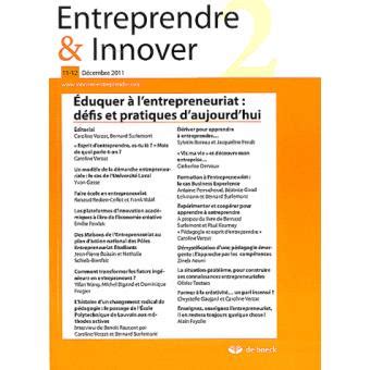 Entreprendre et innover Eduquer l entrepreneuriat défis et pratiques d