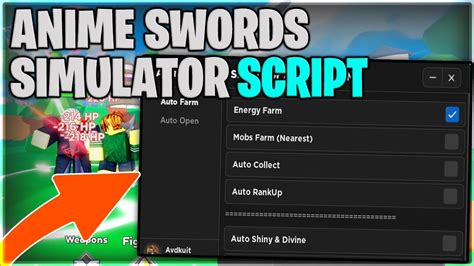 Upd Roblox Anime Swords Simulator Script Auto Farm Inf Gems Auto