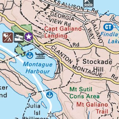 VIBC20 Galiano Island - Vancouver Island BC Topo map by Backroad Mapbooks - Avenza Maps