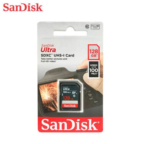 Sandisk Ultra 128 Gb Sd Sdxc Memory Card Sdsdunr 128g Gn3in 100mbps 619659185299 Ebay