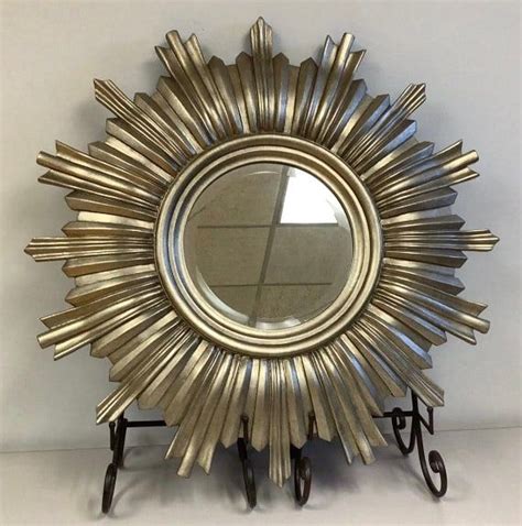 Ethan Allen Sunburst Golden Mirror Origin Private Estate Material