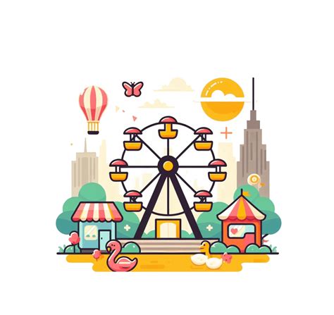 Amusement Park Clipart Transparent Pictures - ClipartLib