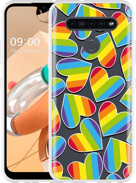 Lg K S Hoesje Regenboog Hartjes Designed By Cazy Bol