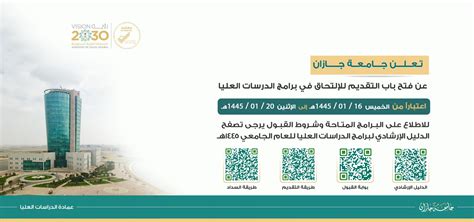 عمادة الدراسات العليا جامعة جازان