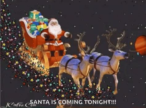 Santa Is Coming Tonight Merry Christmas GIF - Santa Is Coming Tonight Merry Christmas Reindeer ...