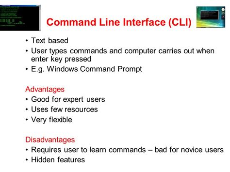 Advantages And Disadvantages Of Cli