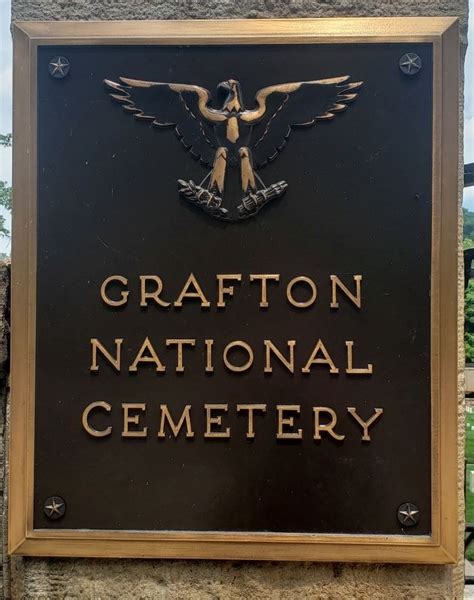 Grafton National Cemetery Historical Marker