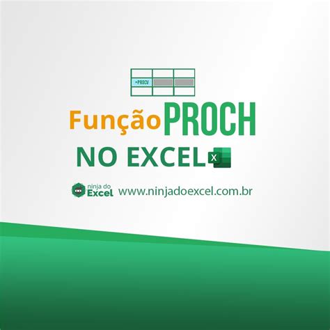 Fun O Proch No Excel Guia Completo Ninja Do Excel