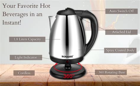 Sonashi Skt L Cordless Kettle Plugnpoint