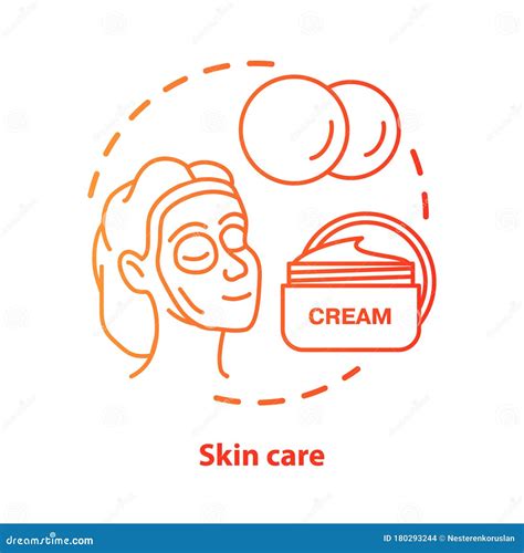 Skin Care Blue Concept Icon Cosmetology Salon SPA Procedures Idea