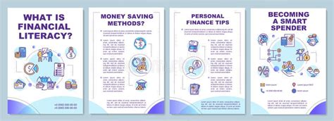 Money Saving Tips Brochure Template Stock Vector Illustration Of Banner Concept 181059746