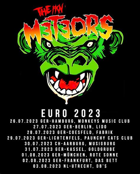 The Meteors Kommen Auf Uk Euro Tour 2023