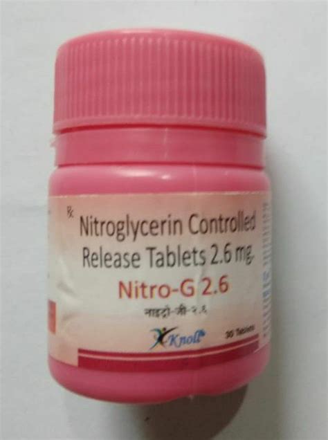 Nitroglycerin Mg Tablet Capacity To Cr At Rs Bottle In