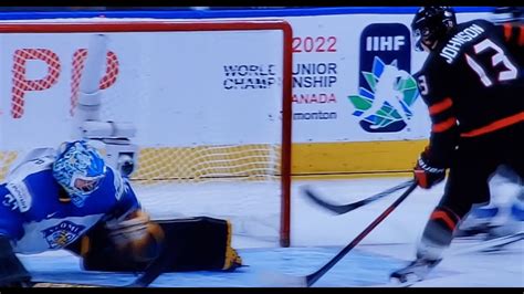 GOLDEN GOAL Kent Johnson Scores As Team Canada Wins World Juniors OT