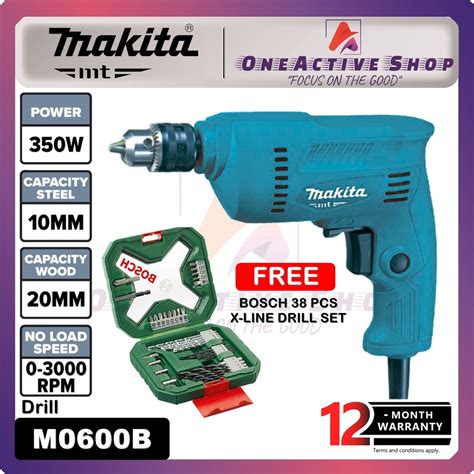 MAKITA Drill 350W M0600B 1 Year Warranty MAKITA ELECTRIC HAND DRILL