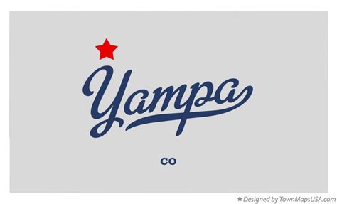 Map of Yampa, CO, Colorado