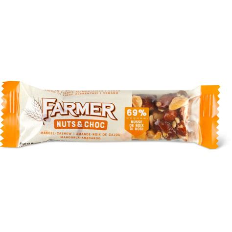 Farmer Nuts Barres Aux Amandes Et Noix De Cajou Migros