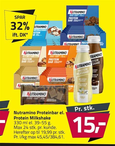 Nutramino Proteinbar El Protein Milkshake Tilbud Hos Fleggaard