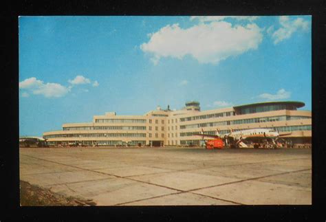 1960s Pittsburgh Airport World's Largest Terminal Bldg Old Plane ...