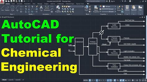 Autocad Tutorial For Chemical Engineering 1 Youtube