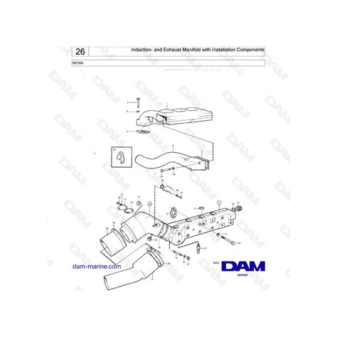 Volvo Penta Md A Induction And Exhaust Manifold With Installation