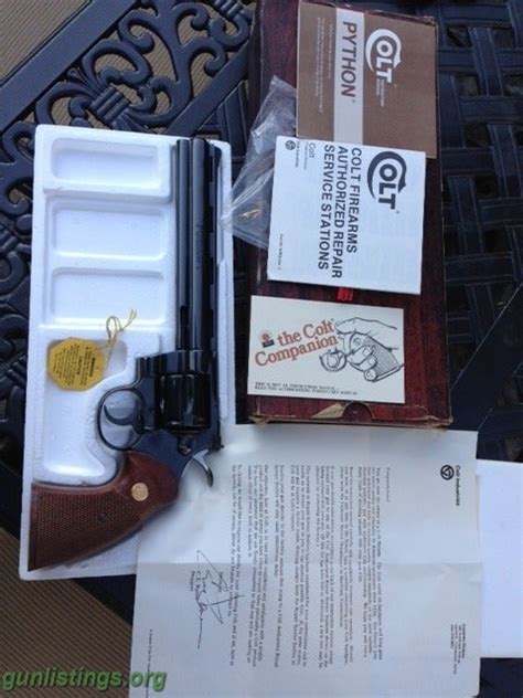 Gunlistings.org - Pistols Colt Python 8 Inch Blue