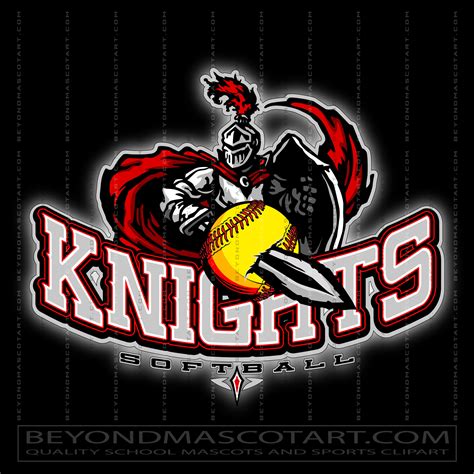 Knights Softball Logo Vector Format Ai Eps  Png