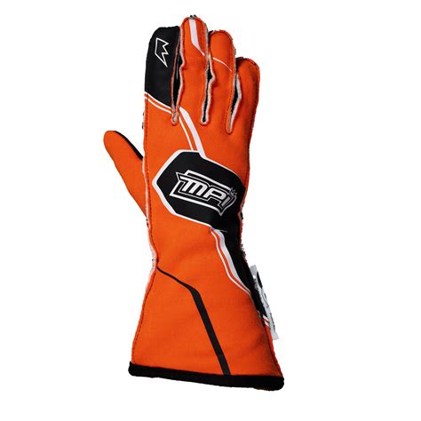 Max Papis Innovations Racing Gloves Fluorescent Orange Max Papis