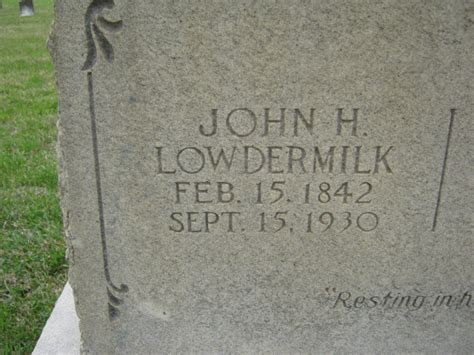 John Harrison Lowdermilk Jr. (1842-1930) - Find a Grave Memorial