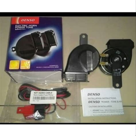 Jual Klakson Horn Mobil Motor Denso Power Tone Trumpet Keong 12v