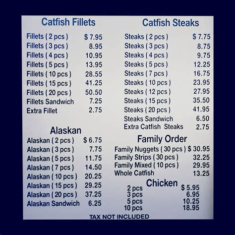 CATFISH FLOYD’S Menu (Updated January 2026)