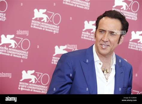 70th Venice Film Festival Joe Photocall Featuring Nicolas Cage