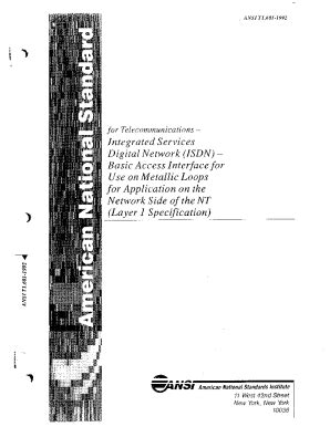 Fillable Online Integrated Services Digital Network Isdn Basic