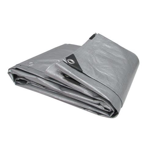 PE Laminated Woven Grey HDPE Tarpaulin Sheet Thickness 0 1 Mm Size