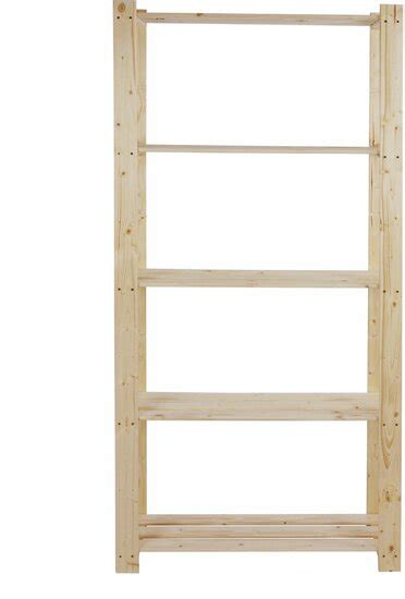 Houten Opbergrek 170x80x29cm 5 Schappen UW Woonmagazine Nl