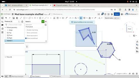 Onshape Part Studio Quick Start Tutorial Youtube