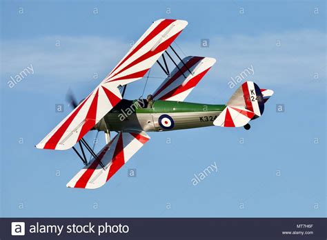 Avro Tutor Flying At Shuttleworth Evening Airshow On The