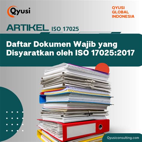 Daftar Dokumen Wajib Yang Disyaratkan Oleh Iso Qyusi