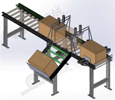 纸箱输送码垛机模型图下载 凡一商城