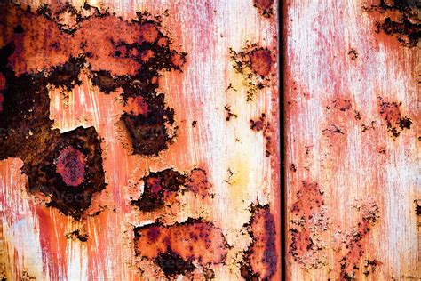 Brown Grunge Texture Of An Old Metal Wall Covered In Rust Textured