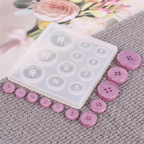 Button Resin Mold Button Silicone Mold Diy Button Jewelry Etsy