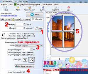 Como Ampliar Moldes E Imagens E Imprimir Poster Drika Artesanato