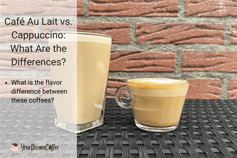 Café Au Lait vs Cappuccino What Are the Differences