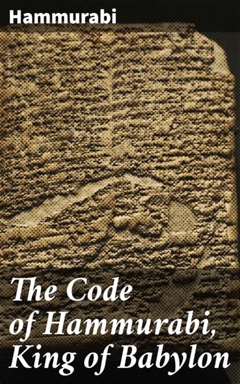 The Code Of Hammurabi King Of Babylon Ebook Libro Del Escrito