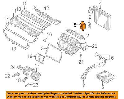 BMW OEM 99 10 323Ci Evaporator Heater Components Expansion Valve