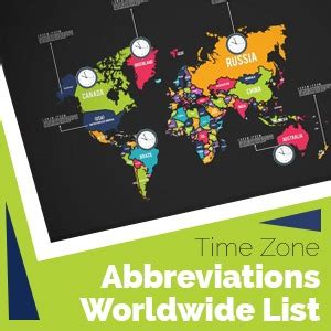 Time Zone Abbreviations – Worldwide List | AlarmBuzz