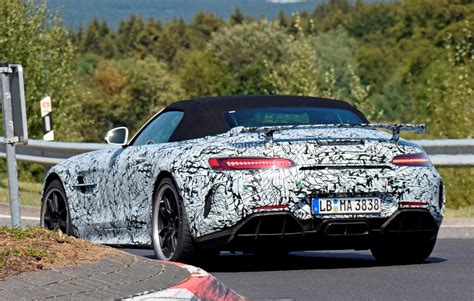 New Mercedes Amg Gt R Roadster Spied Close To The Nurburgring